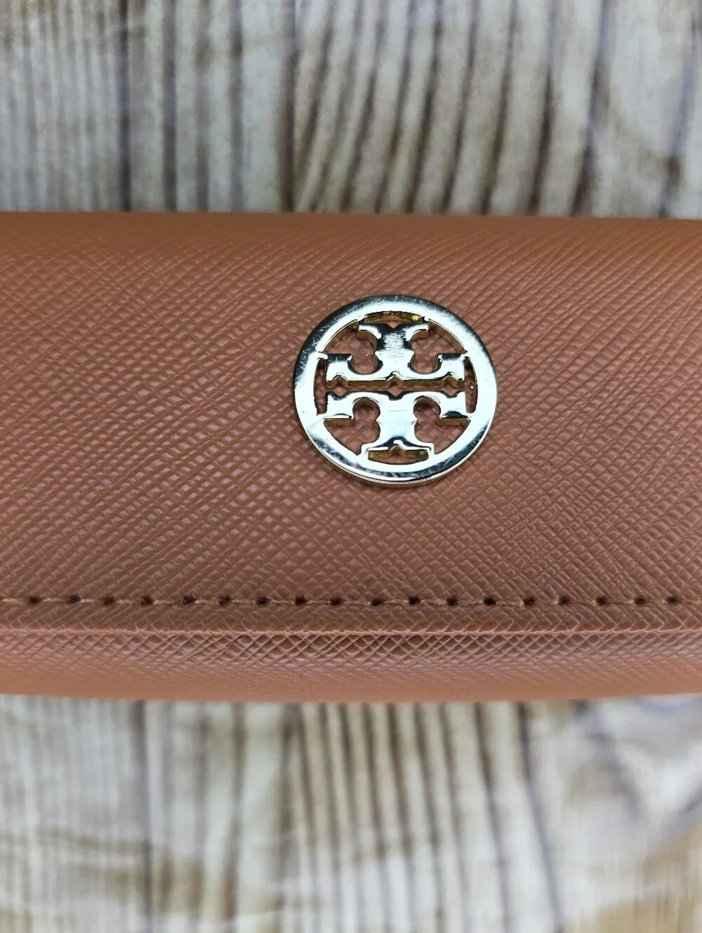 Tory Burch Burnt Orange Small Eyeglass Case